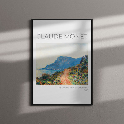 Quadro Decorativo The Corniche Near Monaco II - Claude Monet