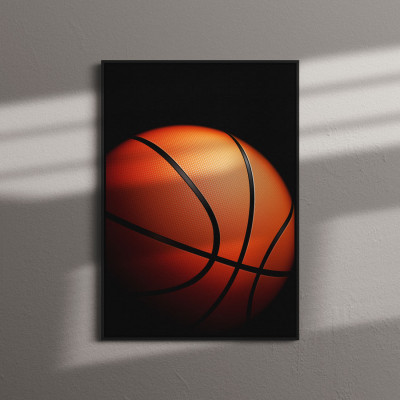 Quadro Decorativo Bola De Basketball