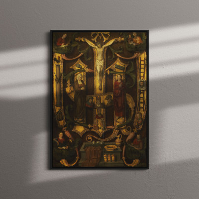 Quadro Decorativo Pintura Renascentistas Jesus Religião