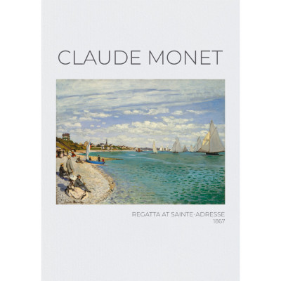 Quadro Decorativo Regatta At Sainte-Adresse II - Claude Monet
