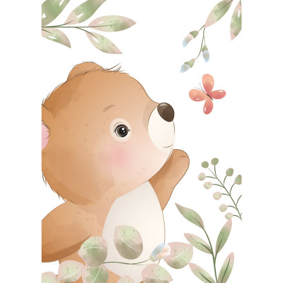Quadro Decorativo Infantil Urso Bebê