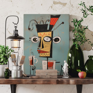 Quadro Decorativo Abstrato Café Arte Urbana